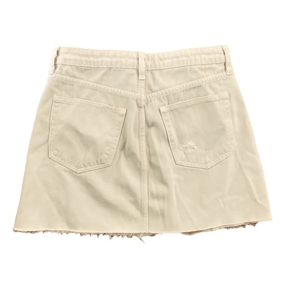 We The Free Free People Destroyed Denim Mini Skirt - Picture 3 of 6